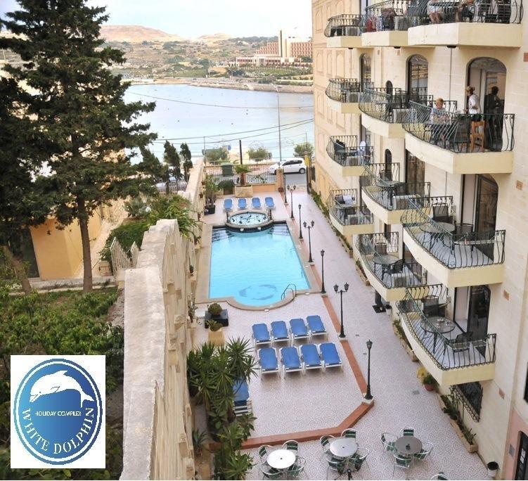 White Dolphin Complex Aparthotel Qawra Bagian luar foto